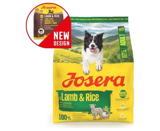 JOSERA Adult Lamb & Rice - dry dog food - 900g Suņu barība