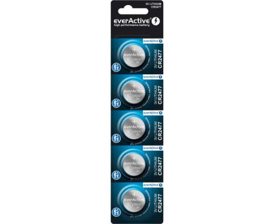 Lithium battery everActive CR2477 - blister 5 pcs. Baterijas un akumulatori