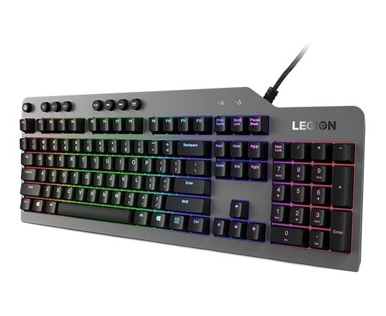 Lenovo Legion K500 keyboard Gaming USB QWERTY US English Black, Grey Клавиатуры