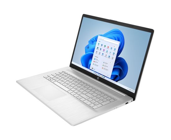 HP 17-cp2333nw Ryzen 5 7520U 17.3"FHD IPS 300nits AG 8GB LPDDR5 5500 SSD512 Radeon 610M Cam720p 41Wh Win11 Naturalne srebro 2Y Portatīvie datori