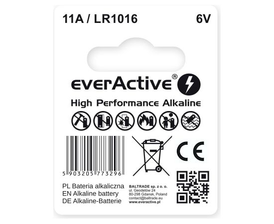 Car remote control battery 11A LR1016 MN11 blister 1 pcs. Батарейки, аккумуляторы