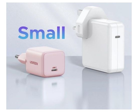 UGREEN X512 20W GAN 1X USB-C POWER ADAPTER - PINK Зарядные устройства