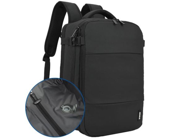 Plecak Podróżny Kabinowy z pompką NOVEEN CTB500 Black 40x20x25 Mugursomas