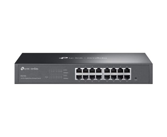 TP-Link Omada ES216G network switch Managed L2 Gigabit Ethernet (10/100/1000) Black Коммутаторы (Switch)