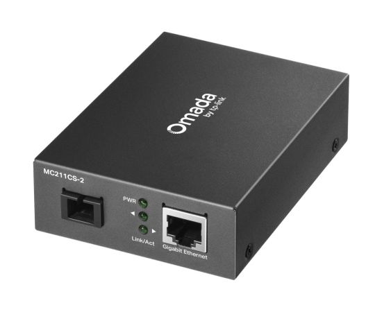 TP-Link Omada MC211CS-2 network media converter 1000 Mbit/s 1310 nm Single-mode Black Aдаптеры