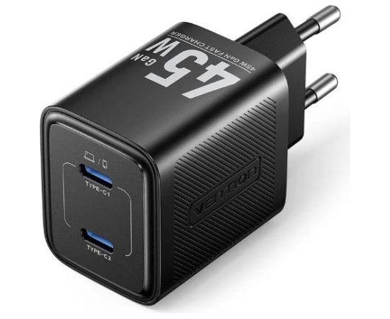 MOBILE CHARGER WALL 45W USB-C/2P BLACK FEFB0-EU VENTION Новинки смартфонов и телефонов