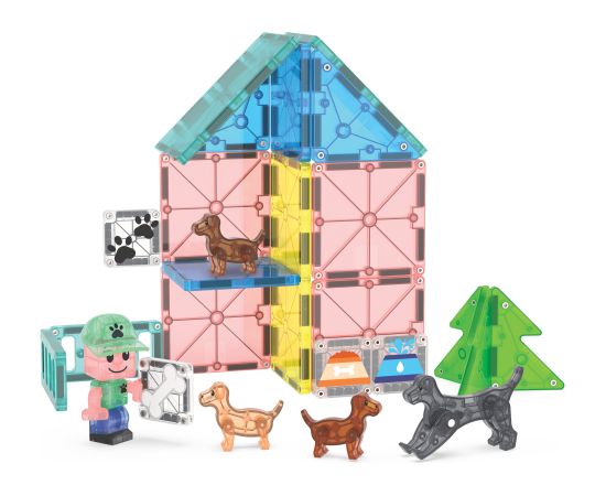 MAGNA-TILES Magnētiskais konstruktors Kucēnu parks, 27 gab. Konstruktori 