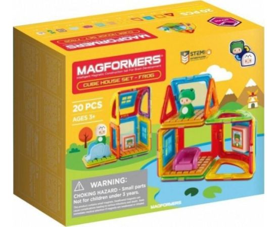 Magformers Klocki magnetyczne Cube House - Żaba Konstruktori 