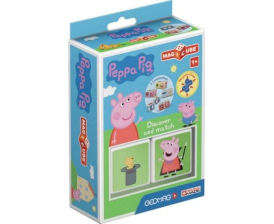 Trefl GEOMAG MagiCube Świnka Peppa / Peppa Pig - klocki magnetyczne 2el. G047 Konstruktori 