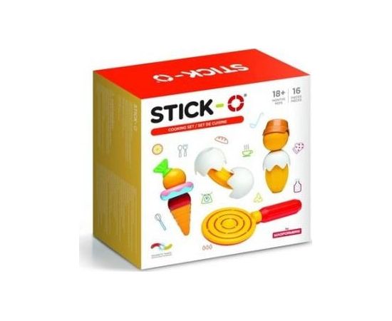 Magformers Klocki magnetyczne Stick-O zestaw do gotowania 16 elementów (005-902001) Konstruktori 