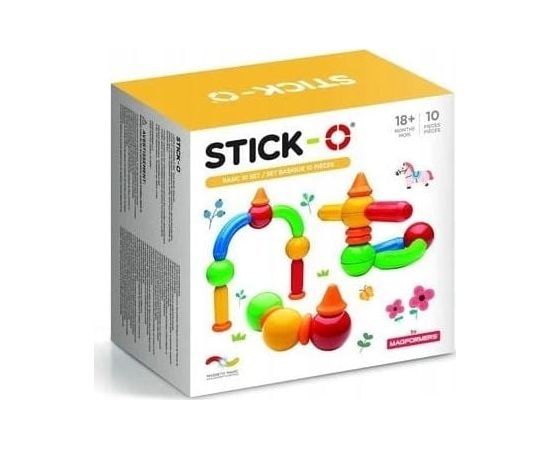 Magformers Klocki magnetyczne Stick-O Basic 10 elementów (005-901001) Konstruktori 