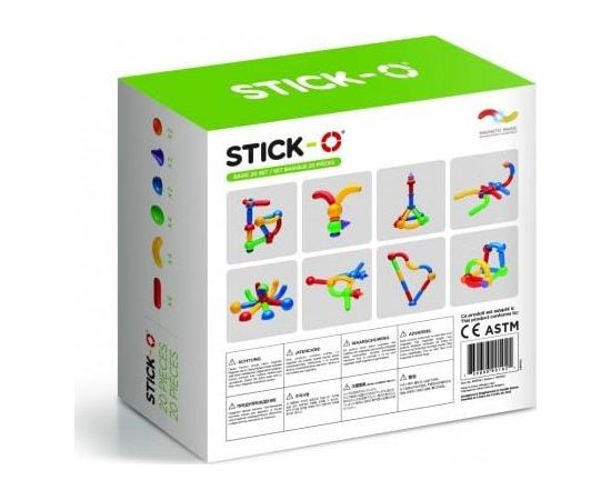 Magformers Klocki magnetyczne Stick-O Basic 20 elementów (005-901002) Konstruktori 