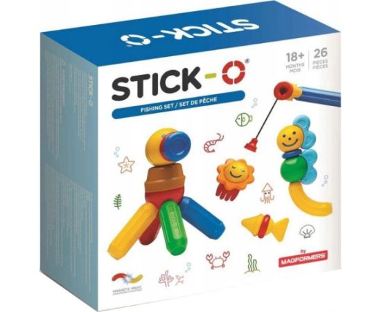 Magformers Klocki magnetyczne Stick-O zestaw wędkarski 26 elementów (005-902006) Konstruktori 