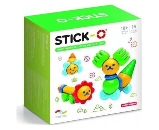 Magformers Klocki magnetyczne Stick-O zestaw Leśni Przyjaciele 16 elementów (005-902002) Konstruktori 