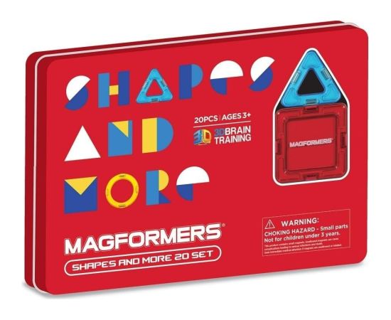 MAGFORMERS SHAPES & MORE 20 EL. Konstruktori 