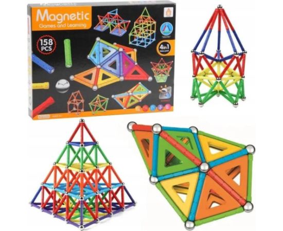 Trifox Klocki magnetyczne 158elem A-1030 78968 Konstruktori 