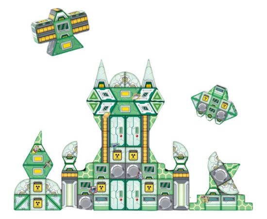 Leantoys Klocki Magnetyczne Kosmos Stacja Kosmiczna 4D 108el LEAN Toys Konstruktori 