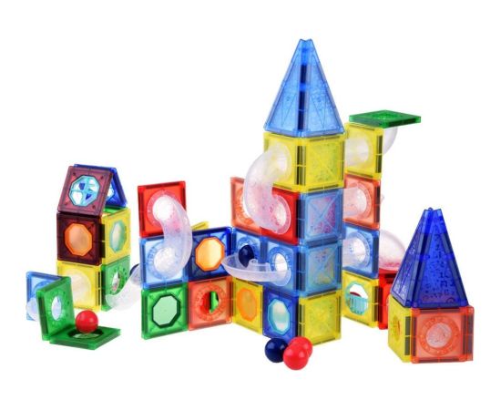 Jokomisiada Klocki magnetyczne 123-elementy kulodrom tor kulki ZA4719 Konstruktori 