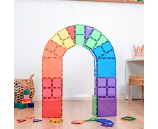 Trefl CONNETIX Rainbow Starter Pack 60 el klocki magnetyczne 3+ Konstruktori 