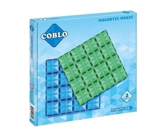 Klocki magnetyczne 2 płyty 30x30 cm Konstruktori 