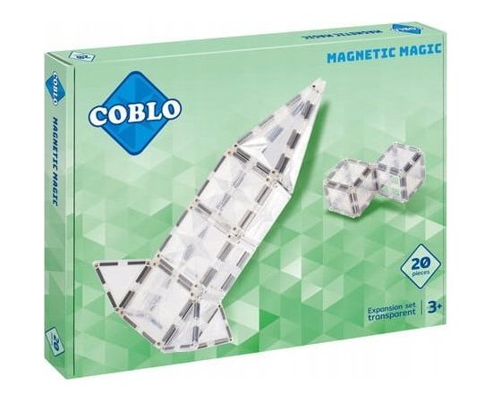 Magnetyczne klocki konstrukcyjne Transparent 20el. Konstruktori 
