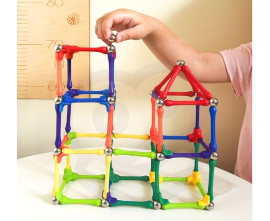 Woopie WOOPIE Klocki Magnetyczne Konstrukcyjne Układanka 110 el._4SZT Konstruktori 