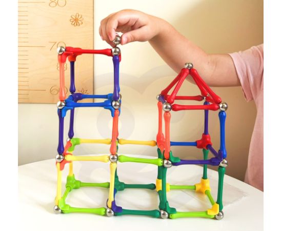 Woopie WOOPIE Klocki Magnetyczne Konstrukcyjne Układanka 110 el._8SZT Konstruktori 