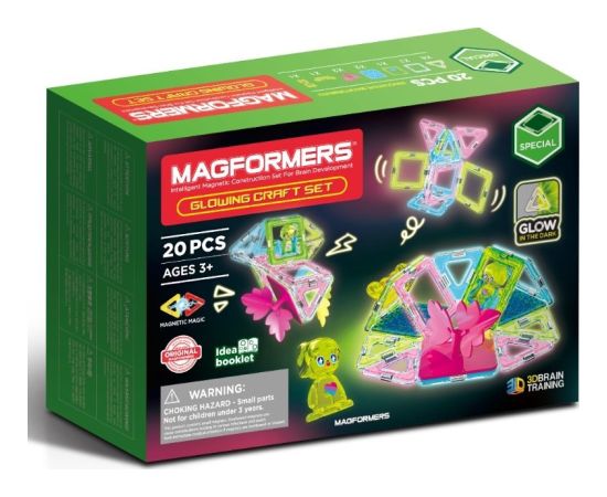 Magformers MAGFORMERS GLOWING CRAFT 20 EL. Konstruktori 