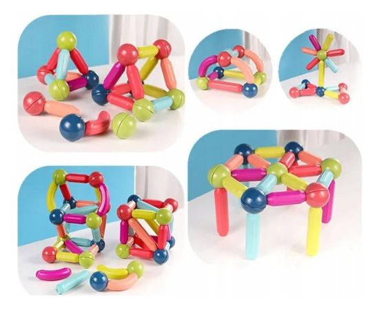 Klocki Magnetyczne DuÅ¼e 25 ElementÃ³w Dla Dzieci +3 lata Konstruktori 