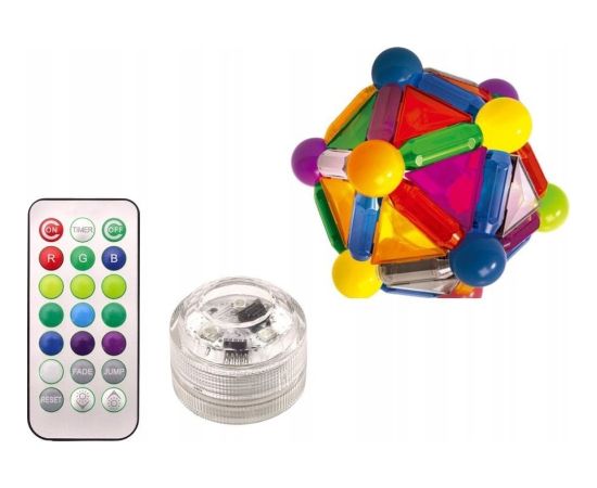 LeanToys Klocki Magnetyczne Z Podświetleniem W Pudełku 154 Elementy Konstruktori 