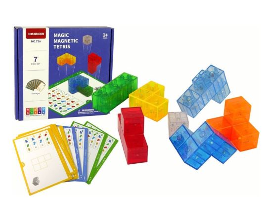 LeanToys Magiczna Kostka Magnetyczna 7 Elementów Konstruktori 