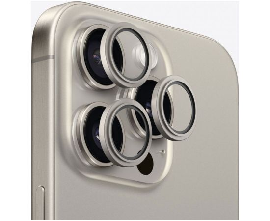 Evelatus Apple  iPhone 15 Pro / 15 Pro Max Camera Lens Protector Armor Natural Titanium Защитная пленка для экрана