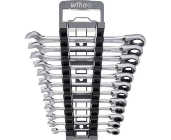Wiha ring ratchet wrench set, 12 pieces, reversible, wrench (SW 8 - 19mm) Новинки Для дома и сада 