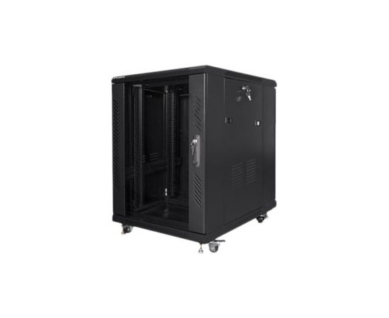 Lanberg Rack cabinet 19" free-standing 15U/600x800 (flat pack) FF01-6815-12B Black Серверы и компоненты серверов