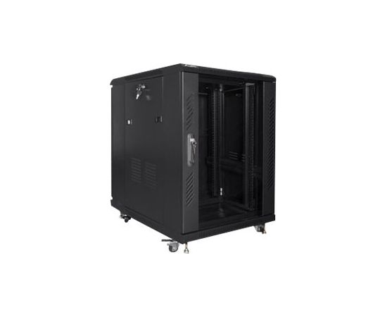 Lanberg Rack cabinet 19" free-standing 15U/600x800 (flat pack) FF01-6815-12B Black Серверы и компоненты серверов