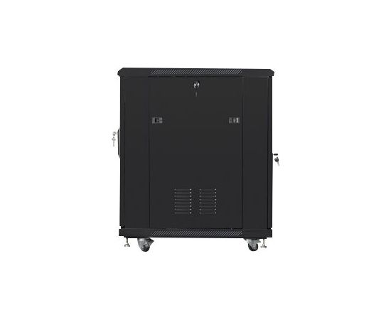 Lanberg Rack cabinet 19" free-standing 15U/600x800 (flat pack) FF01-6815-12B Black Серверы и компоненты серверов