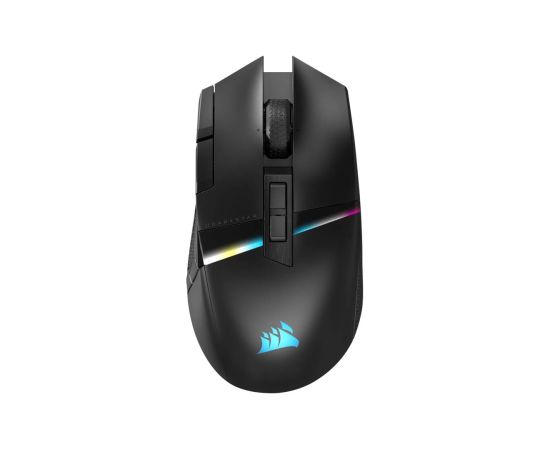Corsair Gaming Mouse DARKSTAR RGB MMO Wireless Gaming Mouse Gaming Mouse 2.4GHz, Bluetooth, USB 2.0 Black Peles, ievadierīces