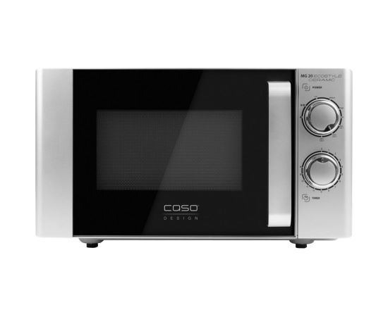 Caso Ecostyle Ceramic 03316 mikroviļņu krāsns 700W Grill Silver Mikroviļņu krāsnis