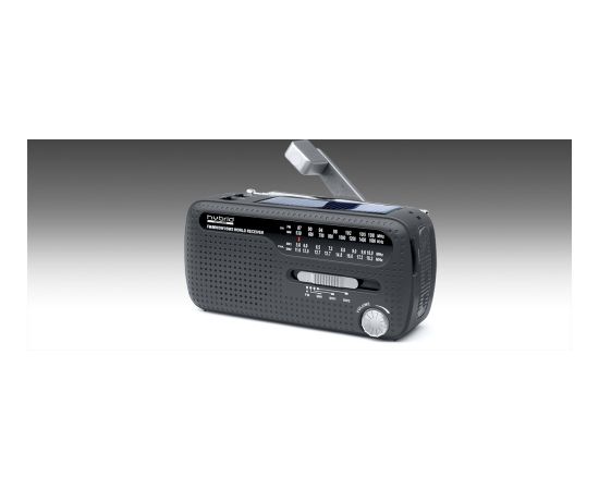 Muse Radio Power supply by dynamo and solar MH-07DS Black Jaunumi - Audio-Video