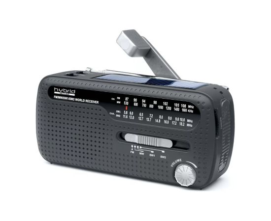 Muse Radio Power supply by dynamo and solar MH-07DS Black Jaunumi - Audio-Video