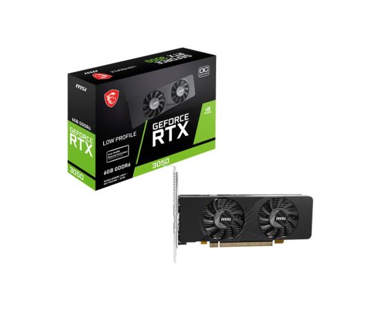 MSI GEFORCE RTX 3050 LP E 6G OC graphics card NVIDIA 6 GB GDDR6 Видеокарты