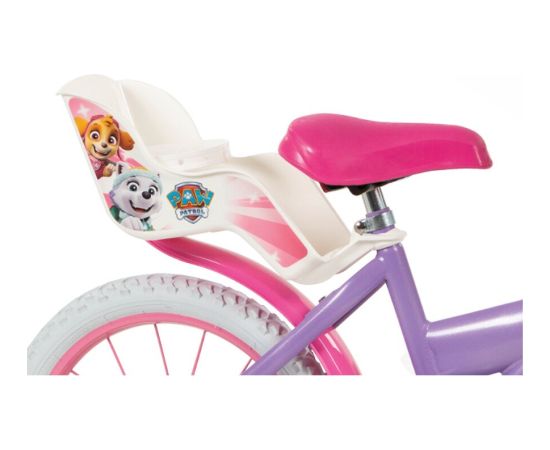Rower dziecięcy 16" Psi Patrol Fiolet 1680 Girl + Kask dziecięcy Psi Patrol różowy TOIMSA 10896 Bērnu velosipēdi