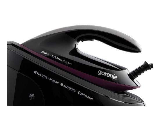 Steam generator Gorenje SGD3000BKV 1.5 L Ceramic soleplate Black Утюги и системы