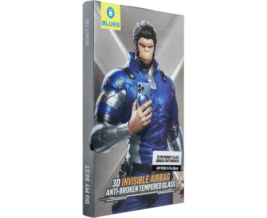 Защитное стекло дисплея 5D Mr. Monkey Glass (Airbag Anti-Broken) Apple iPhone 16 Pro Max черное Защитная пленка для экрана