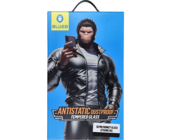 Защитное стекло дисплея 5D Mr. Monkey Glass (Strong HD) Apple iPhone 15 Pro Max черное Защитная пленка для экрана