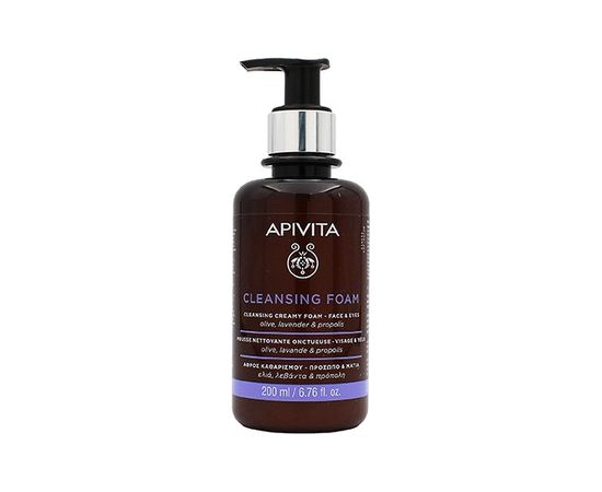 Apivita Cleansing Foam Face & Eyes - Krémová čisticí pěna na obličej a oči 200ml Духи и косметика