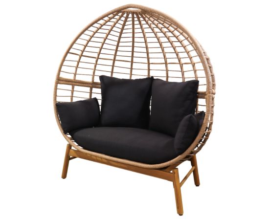 Besk Krēsls atpūtas dārzam divvietīgs Dārza mēbeļu komplekti