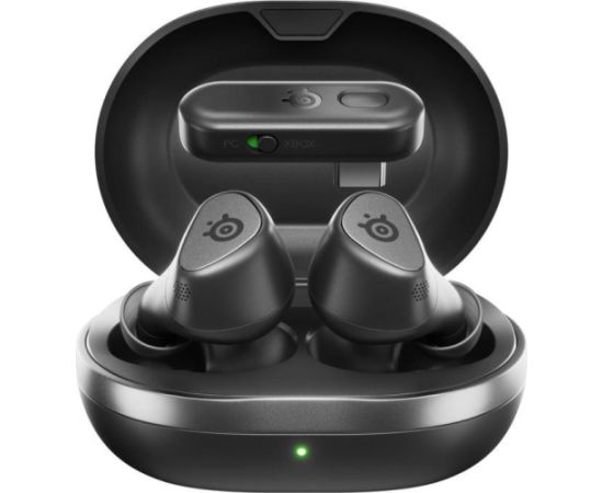SteelSeries Arctis GameBuds for Xbox Series X/S Bluetooth In-Ear Headphones, Noise Cancelling, Wireless, Black Piederumi konsolēm