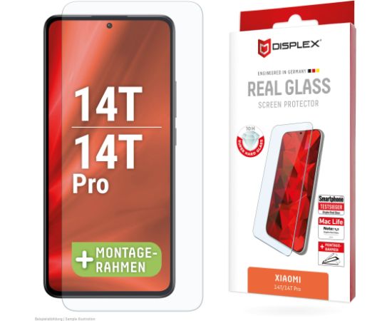 Xiaomi Redmi 14T/14T Pro Real glass 2D By Displex Transparent Защитная пленка для экрана