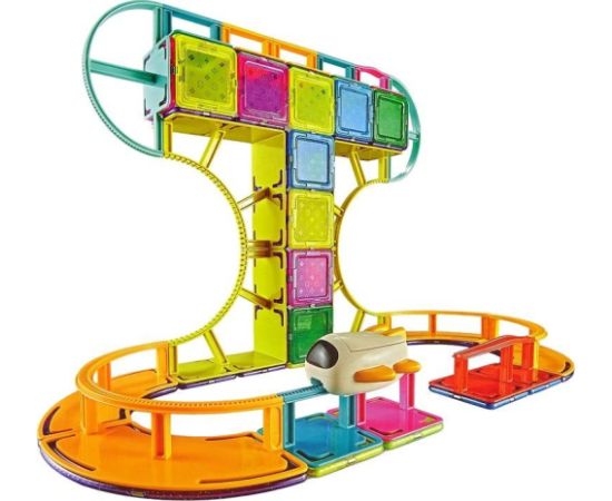 LeanToys Magnetyczne Klocki Konstrukcyjne Podniebny Tor 62 Elementów Konstruktori 